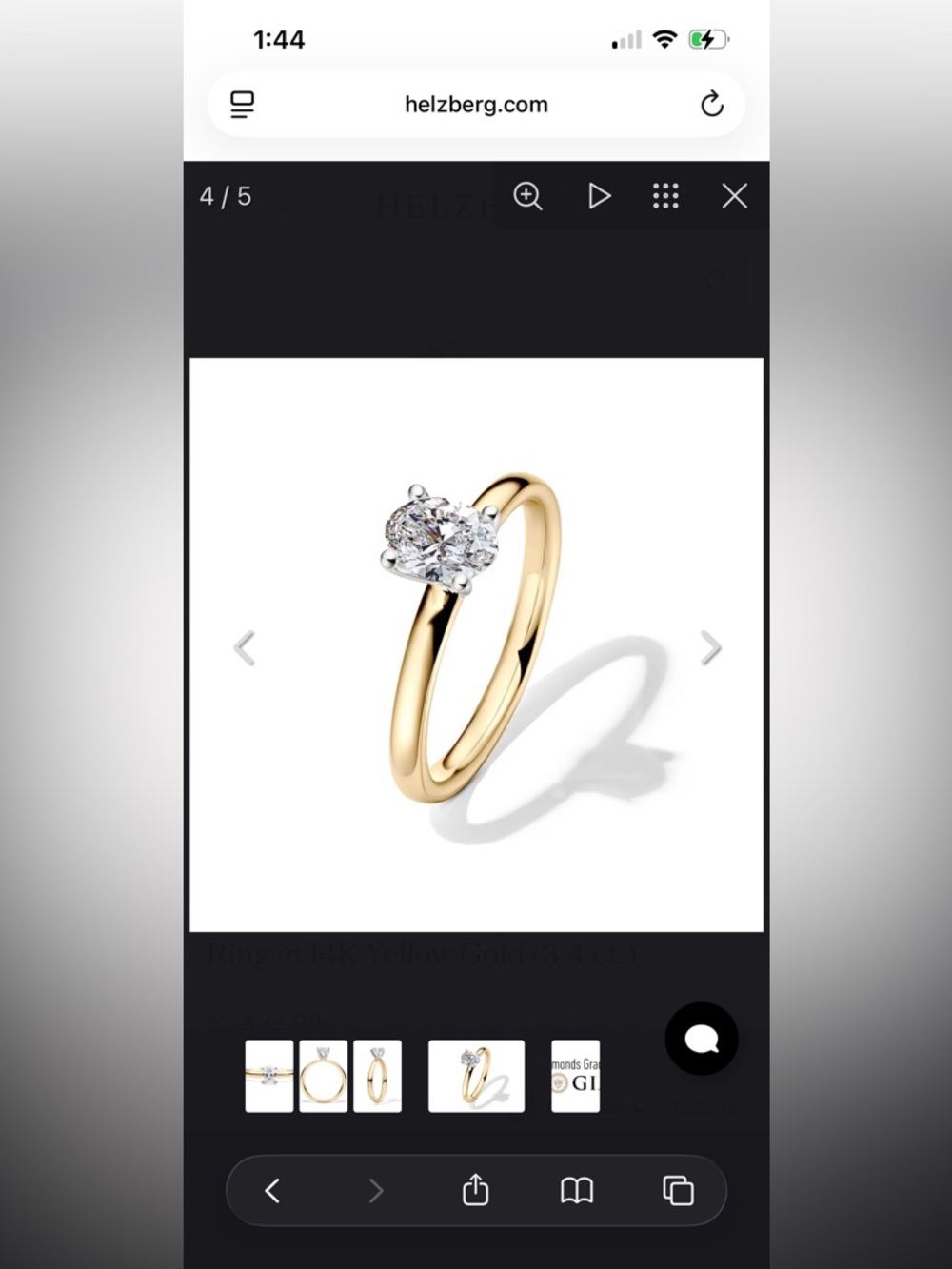 Helzberg Diamond ring set - Size 5